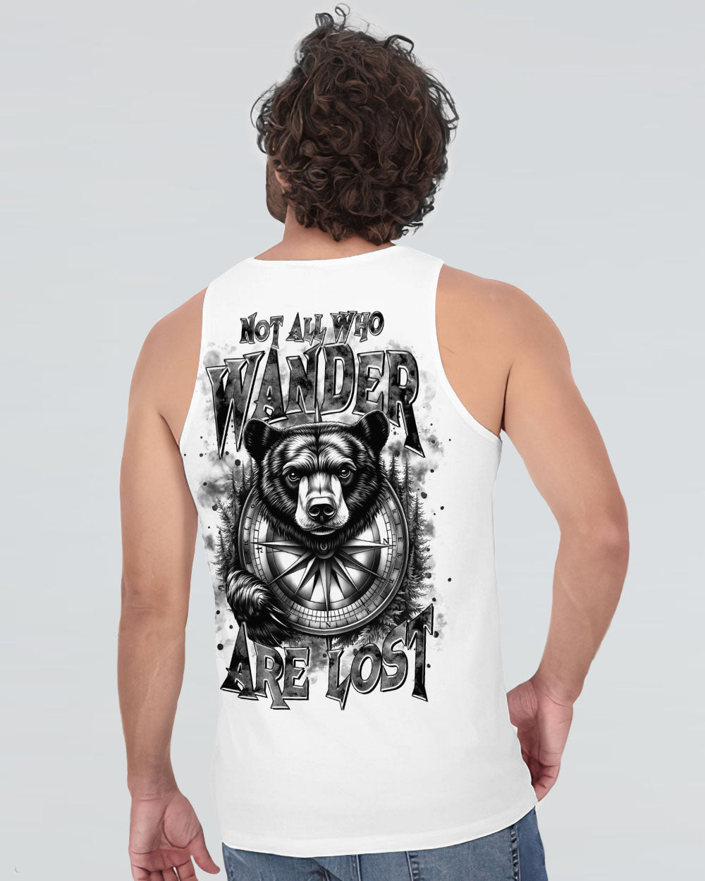 NOT ALL WHO WANDER ARE LOST BEAR COMPASS ALL OVER PRINT - TLTR1106252
