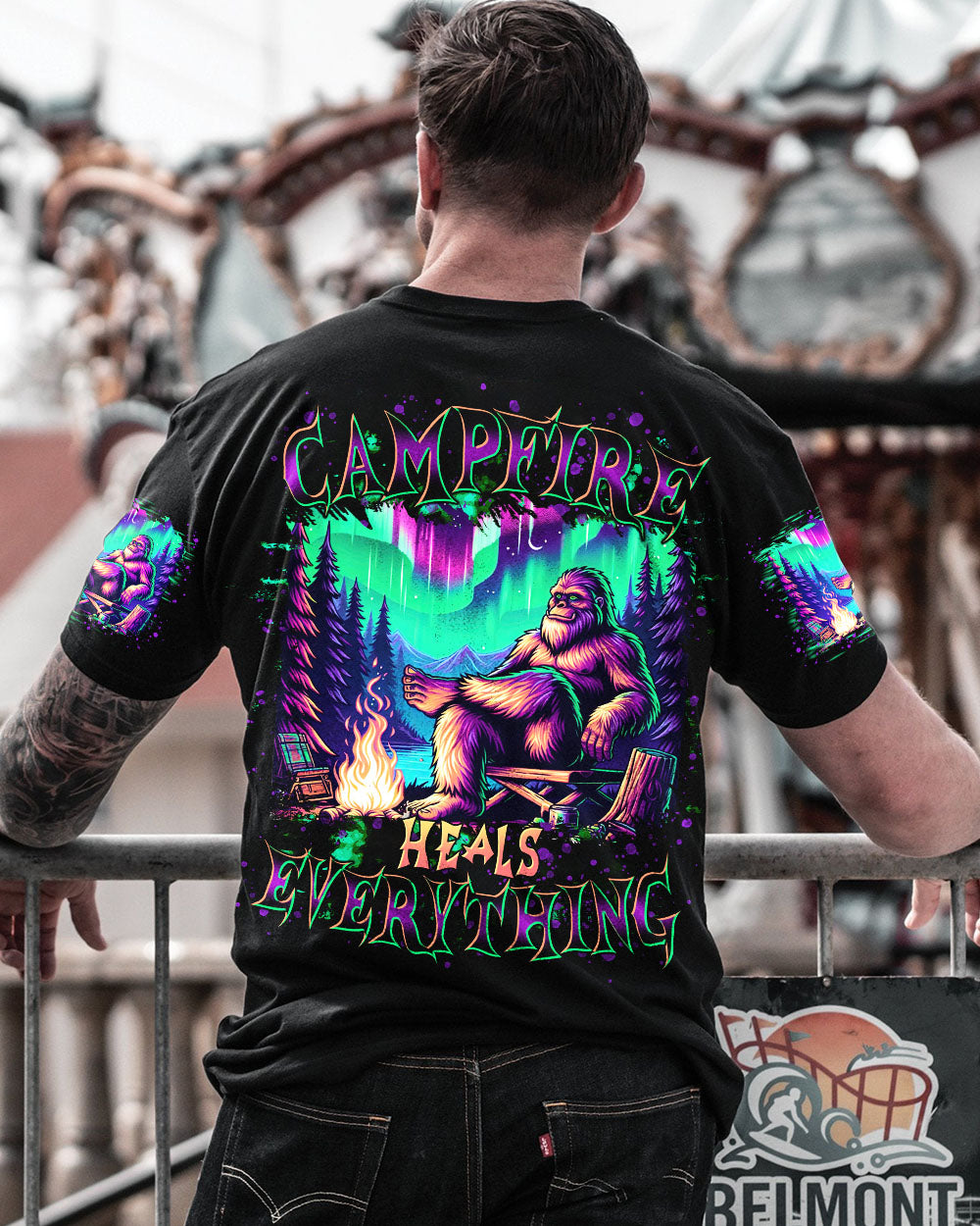 CAMPFIRE HEALS EVERYTHING BIGFOOT ALL OVER PRINT   - TLTR1112243