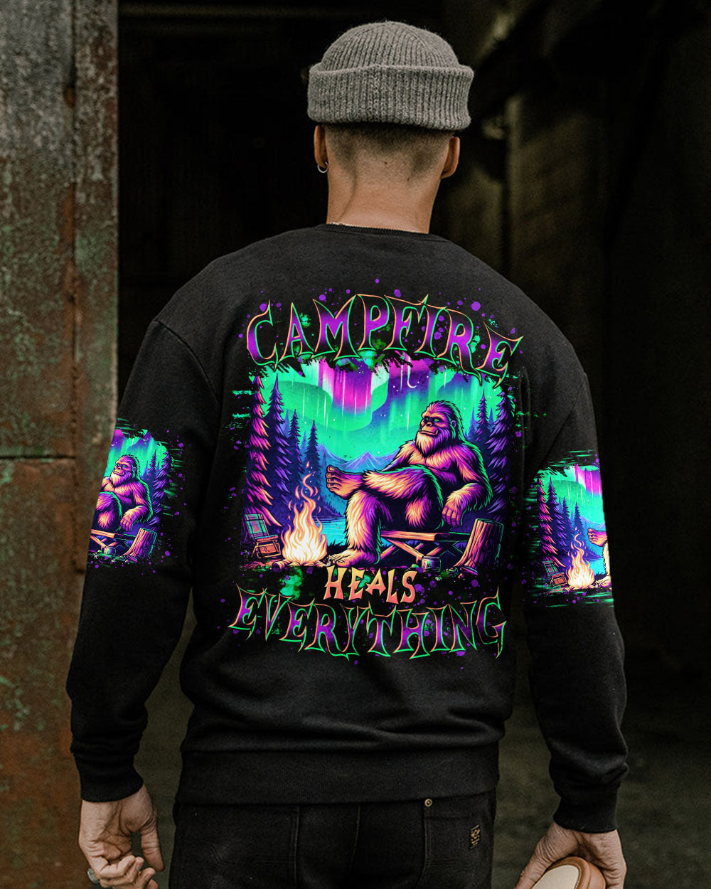 CAMPFIRE HEALS EVERYTHING BIGFOOT ALL OVER PRINT   - TLTR1112243