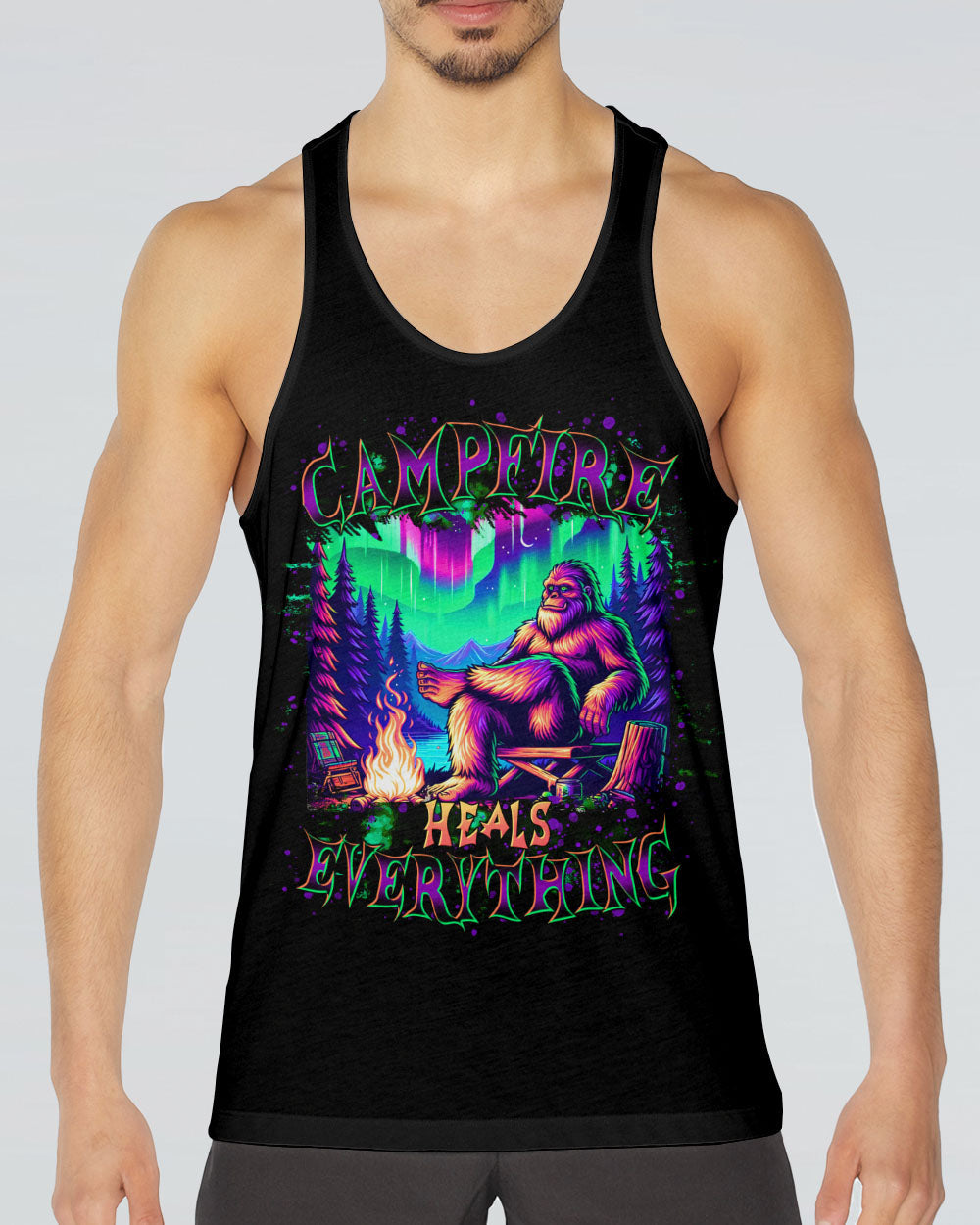CAMPFIRE HEALS EVERYTHING BIGFOOT ALL OVER PRINT   - TLTR1112243