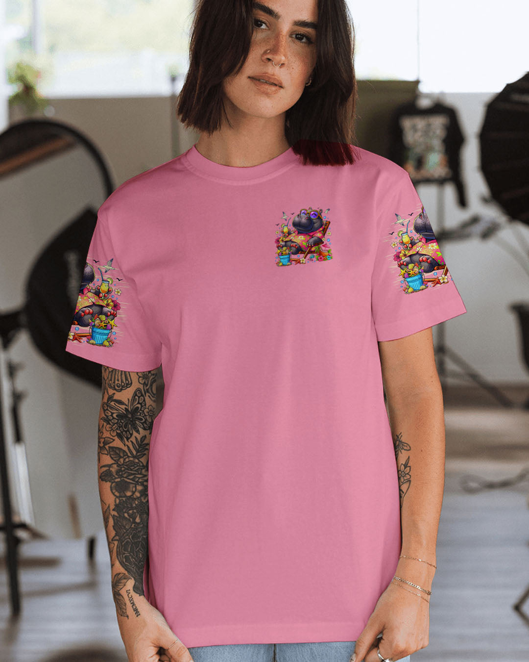SANDY TOES SUNKISSED NOSE HIPPO ALL OVER PRINT - TLTR1207251