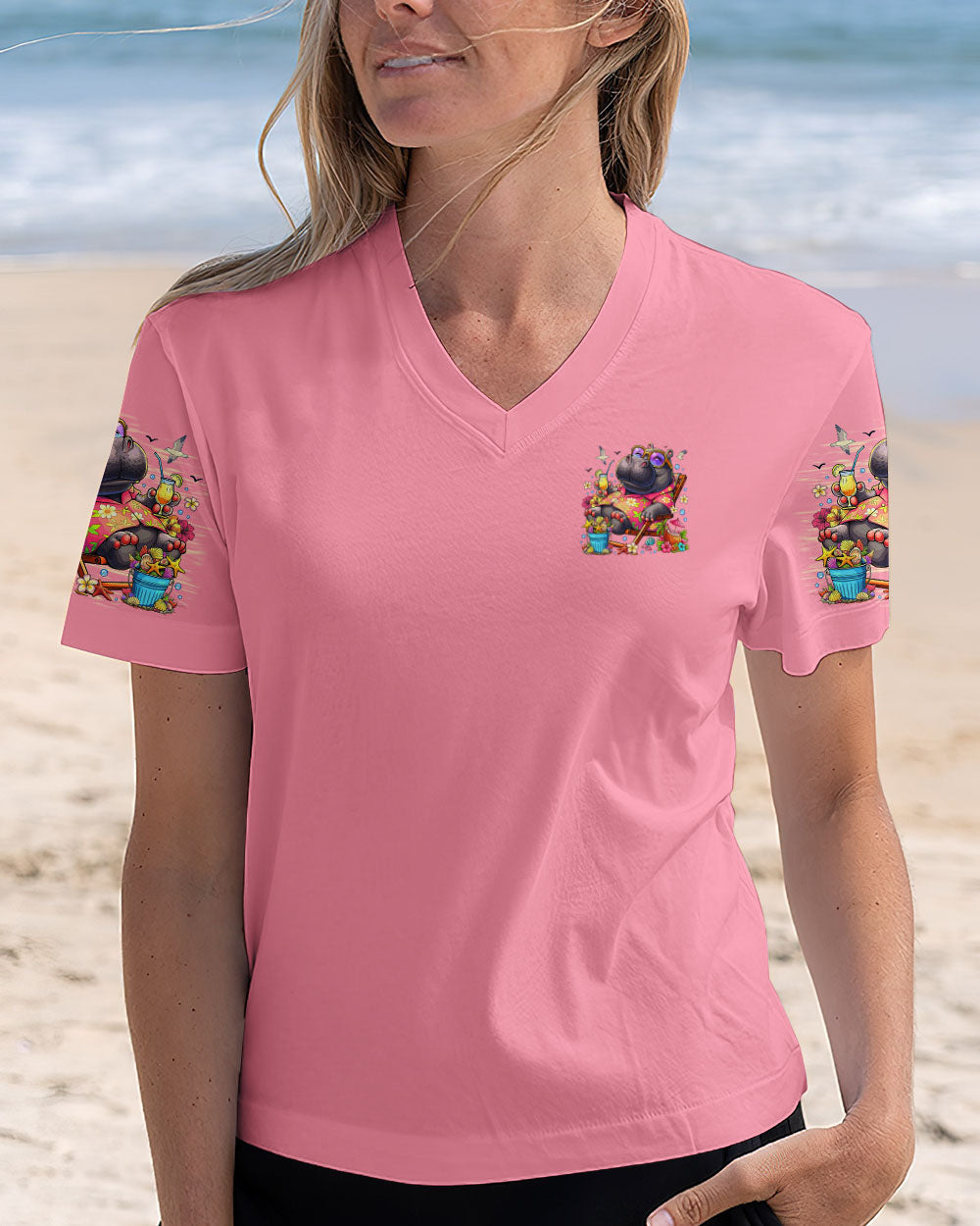 SANDY TOES SUNKISSED NOSE HIPPO ALL OVER PRINT - TLTR1207251