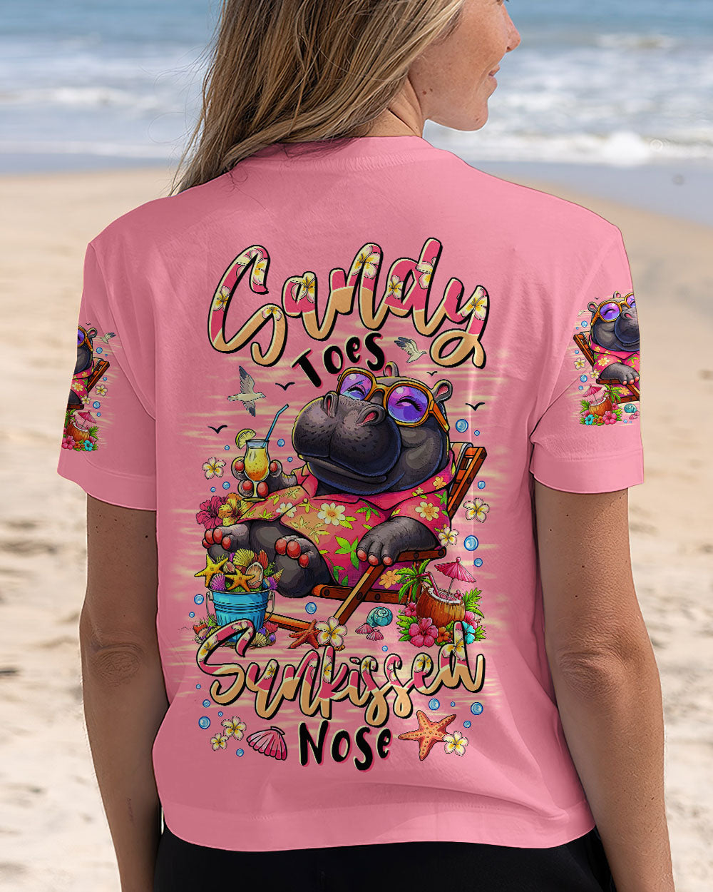 SANDY TOES SUNKISSED NOSE HIPPO ALL OVER PRINT - TLTR1207251