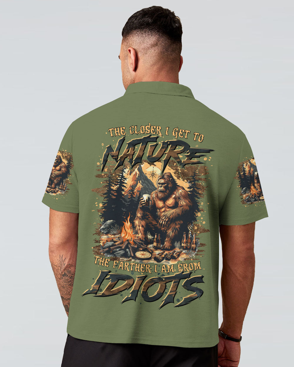 THE CLOSER I GET TO NATURE BIGFOOT ALL OVER PRINT - TLTR1210244