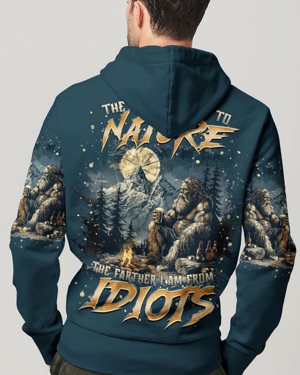 THE CLOSER I GET TO NATURE BIGFOOT ALL OVER PRINT - TLTR1212242