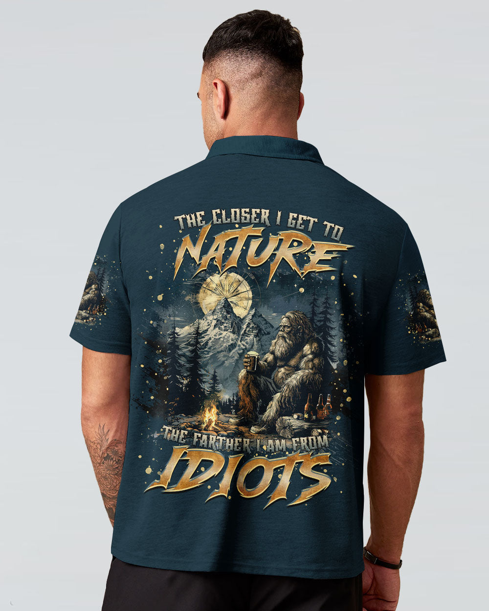 THE CLOSER I GET TO NATURE BIGFOOT ALL OVER PRINT - TLTR1212242