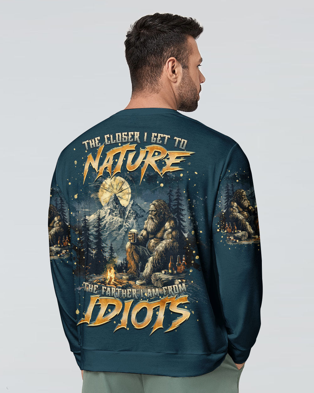 THE CLOSER I GET TO NATURE BIGFOOT ALL OVER PRINT - TLTR1212242