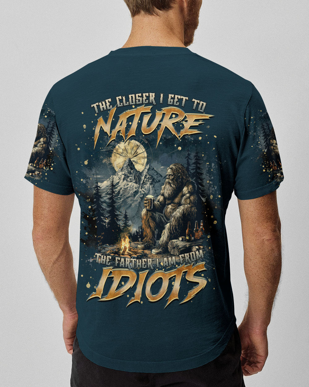 THE CLOSER I GET TO NATURE BIGFOOT ALL OVER PRINT - TLTR1212242