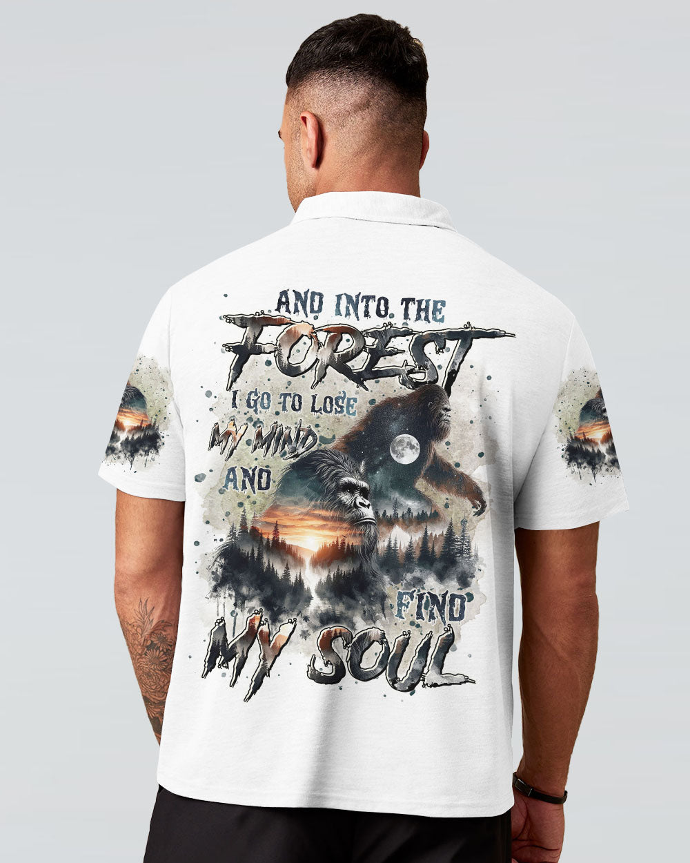AND INTO THE FOREST I GO BIGFOOT ALL OVER PRINT - TLTR1309241