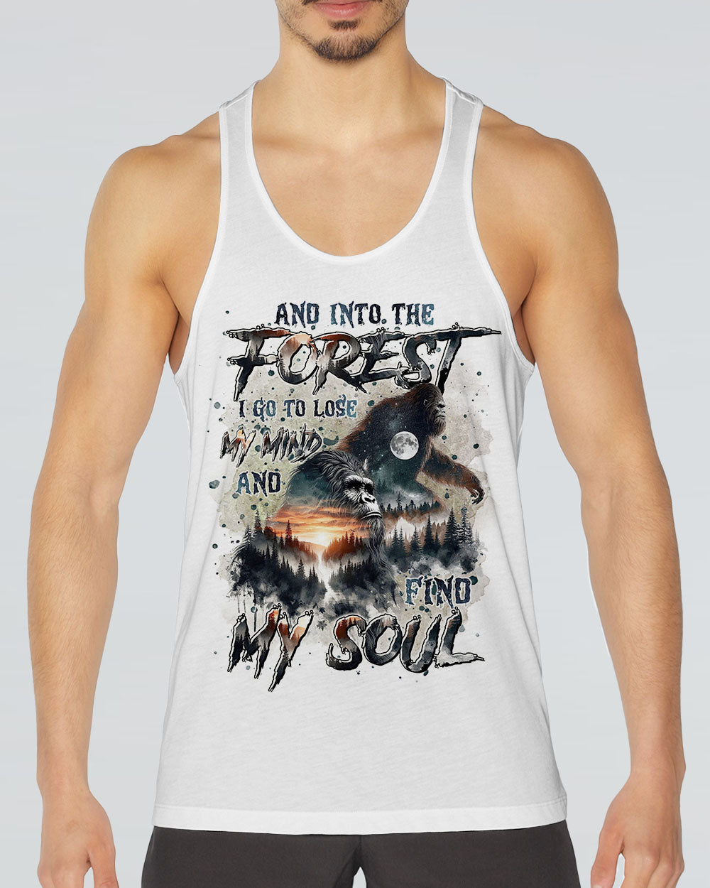 AND INTO THE FOREST I GO BIGFOOT ALL OVER PRINT - TLTR1309241