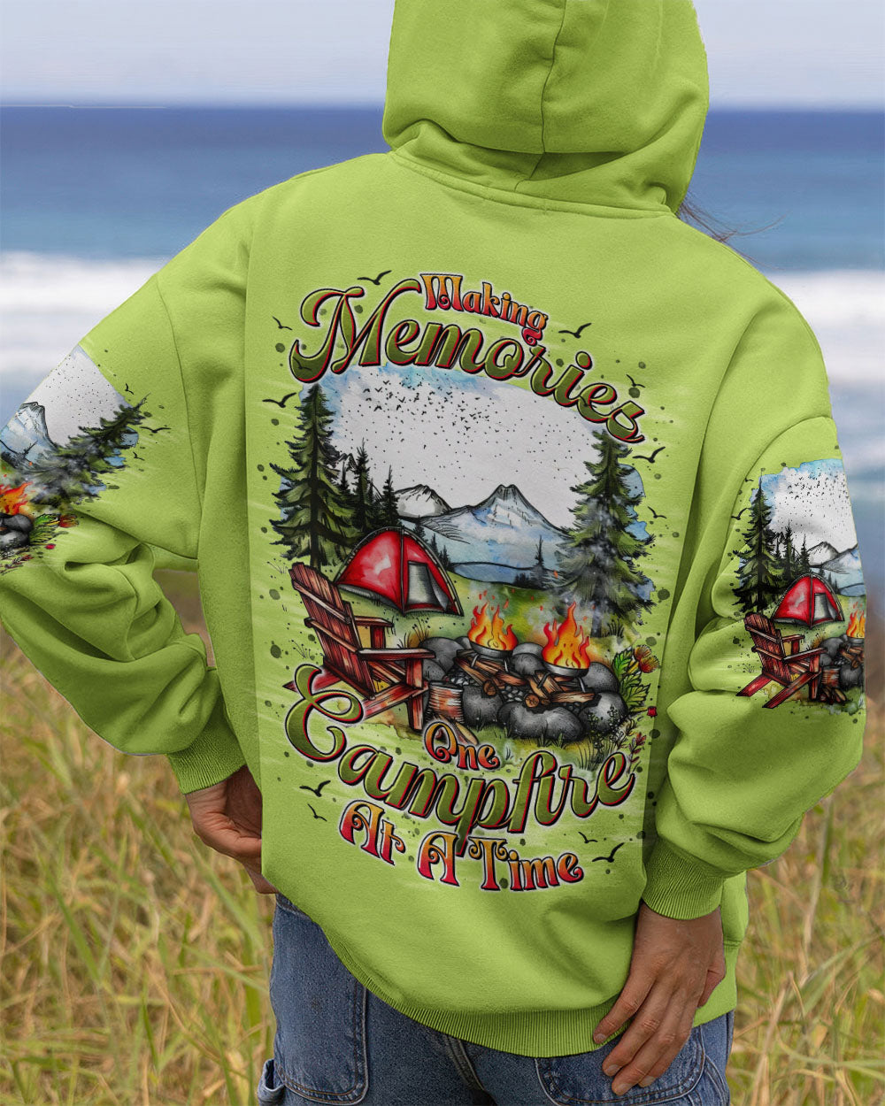 MAKING MEMORIES ONE CAMPFIRE AT A TIME ALL OVER PRINT - TLTR1408252