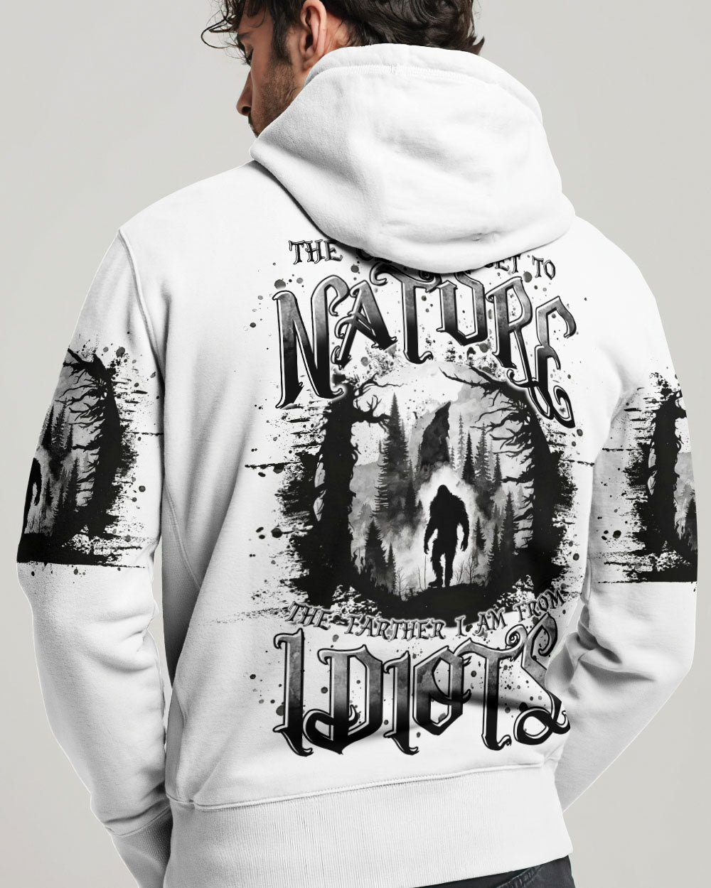 THE CLOSER I GET TO NATURE BIGFOOT ALL OVER PRINT - TLTR1409243