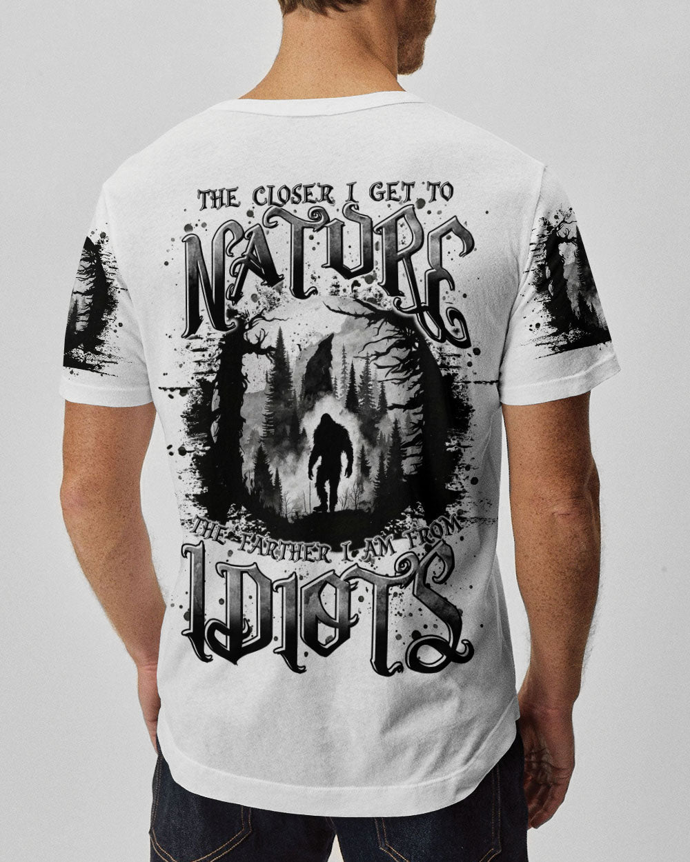 THE CLOSER I GET TO NATURE BIGFOOT ALL OVER PRINT - TLTR1409243