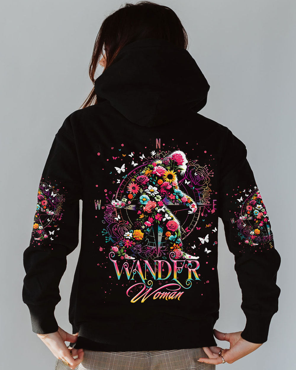 WANDER WOMAN FLORAL BIGFOOT ALL OVER PRINT  - TLTR1703254
