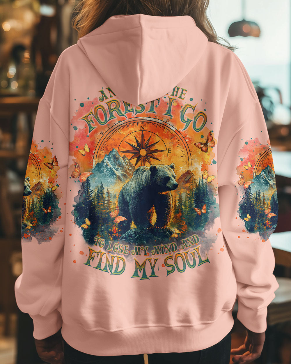 AND INTO THE FOREST I GO BEAR ALL OVER PRINT  - TLTR1803251