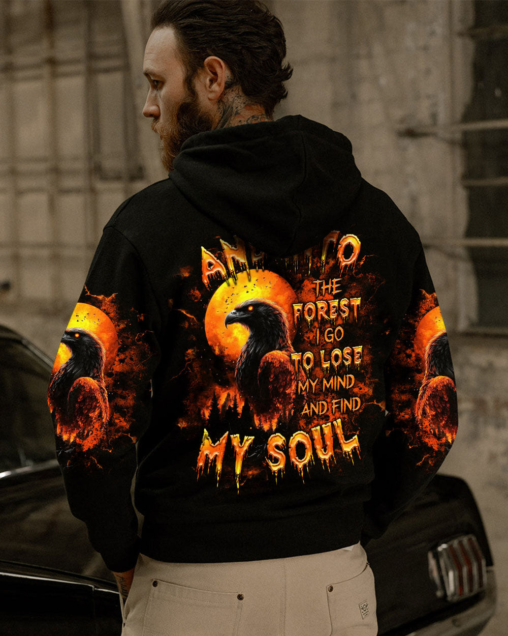 AND INTO THE FOREST I GO EAGLE ALL OVER PRINT  - TLTR1903252