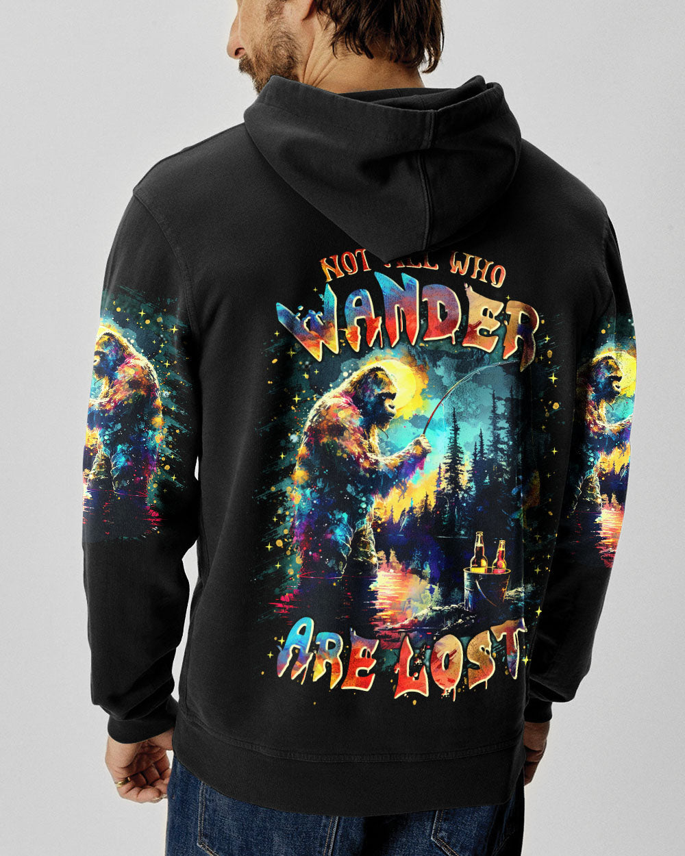 NOT ALL WHO WANDER ARE LOST BIGFOOT ALL OVER PRINT - TLTR2002252