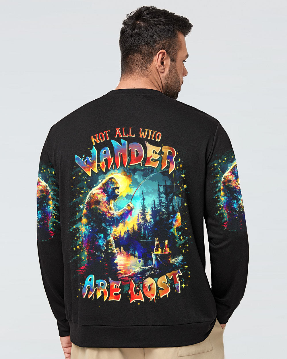NOT ALL WHO WANDER ARE LOST BIGFOOT ALL OVER PRINT - TLTR2002252
