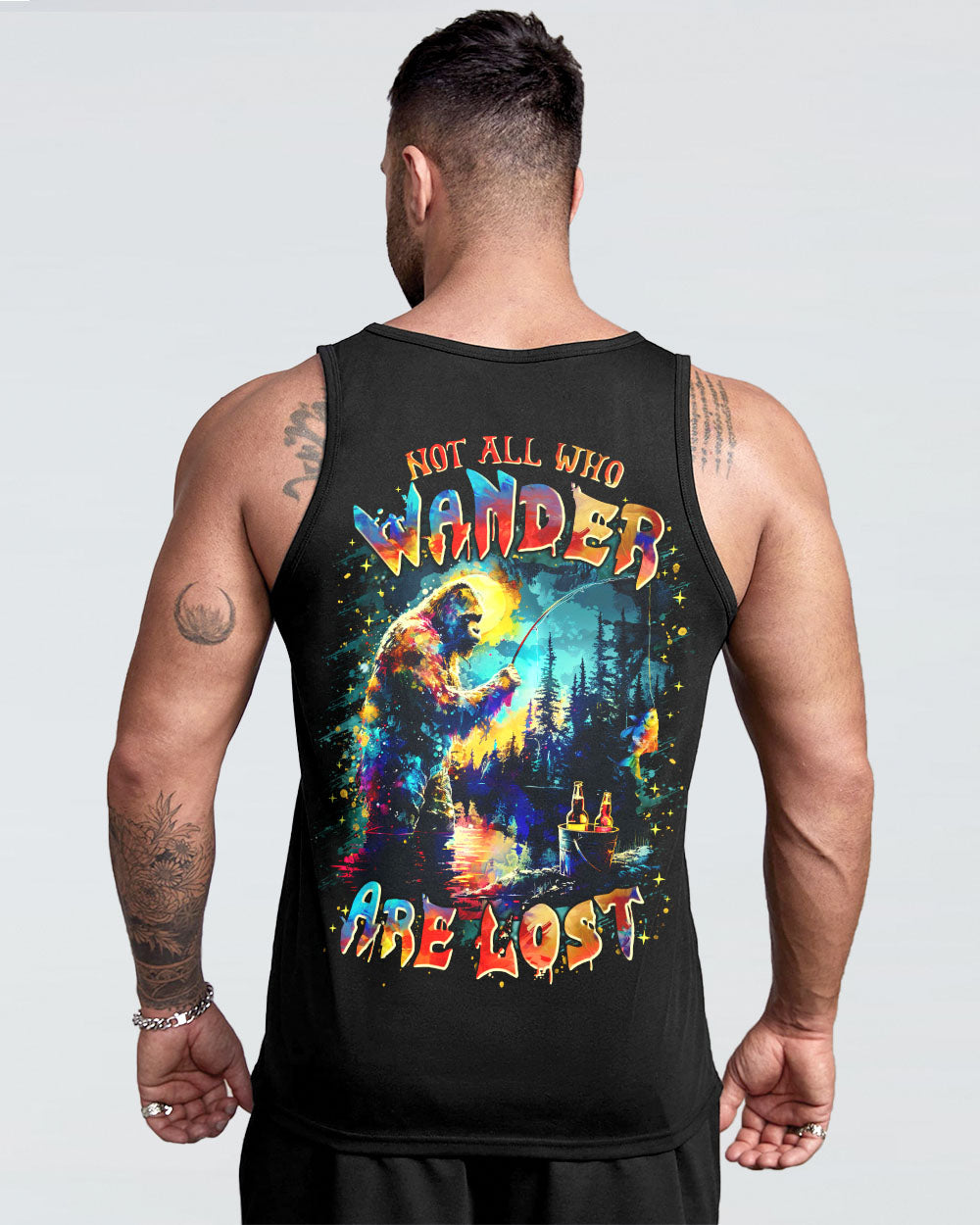 NOT ALL WHO WANDER ARE LOST BIGFOOT ALL OVER PRINT - TLTR2002252