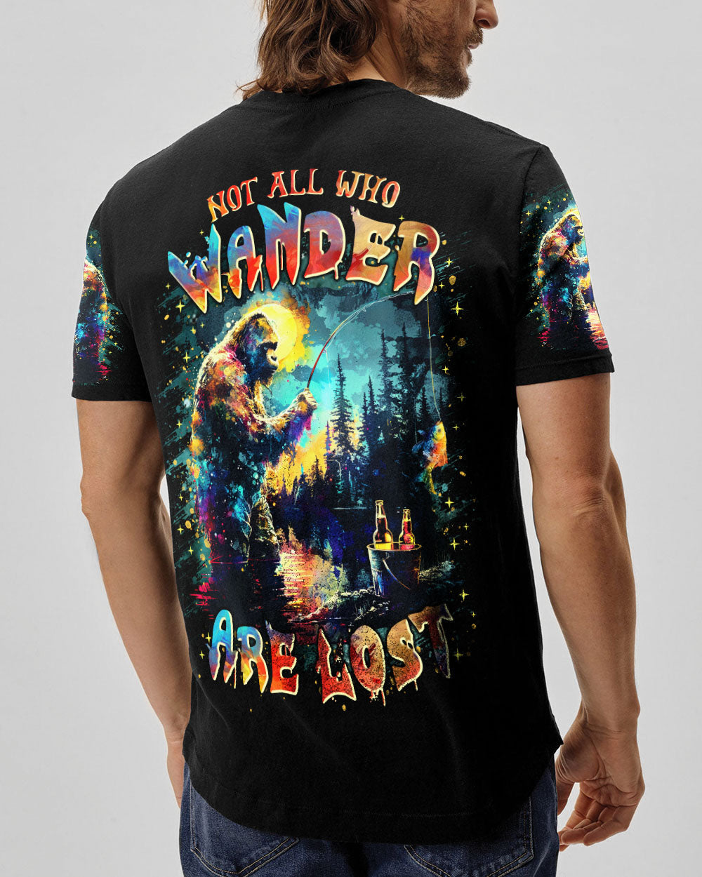 NOT ALL WHO WANDER ARE LOST BIGFOOT ALL OVER PRINT - TLTR2002252