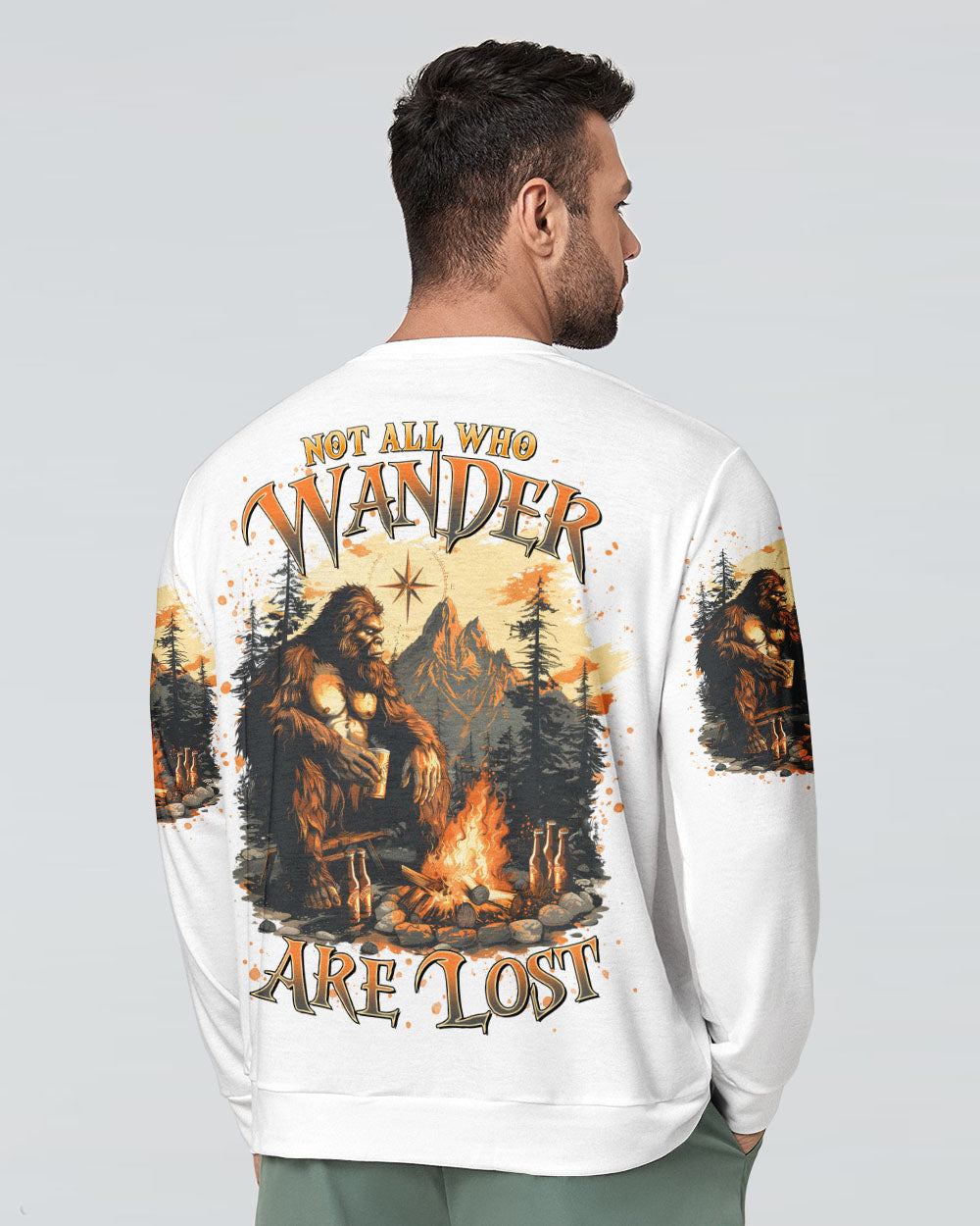 NOT ALL WHO WANDER ARE LOST BIGFOOT ALL OVER PRINT - TLTR2011243
