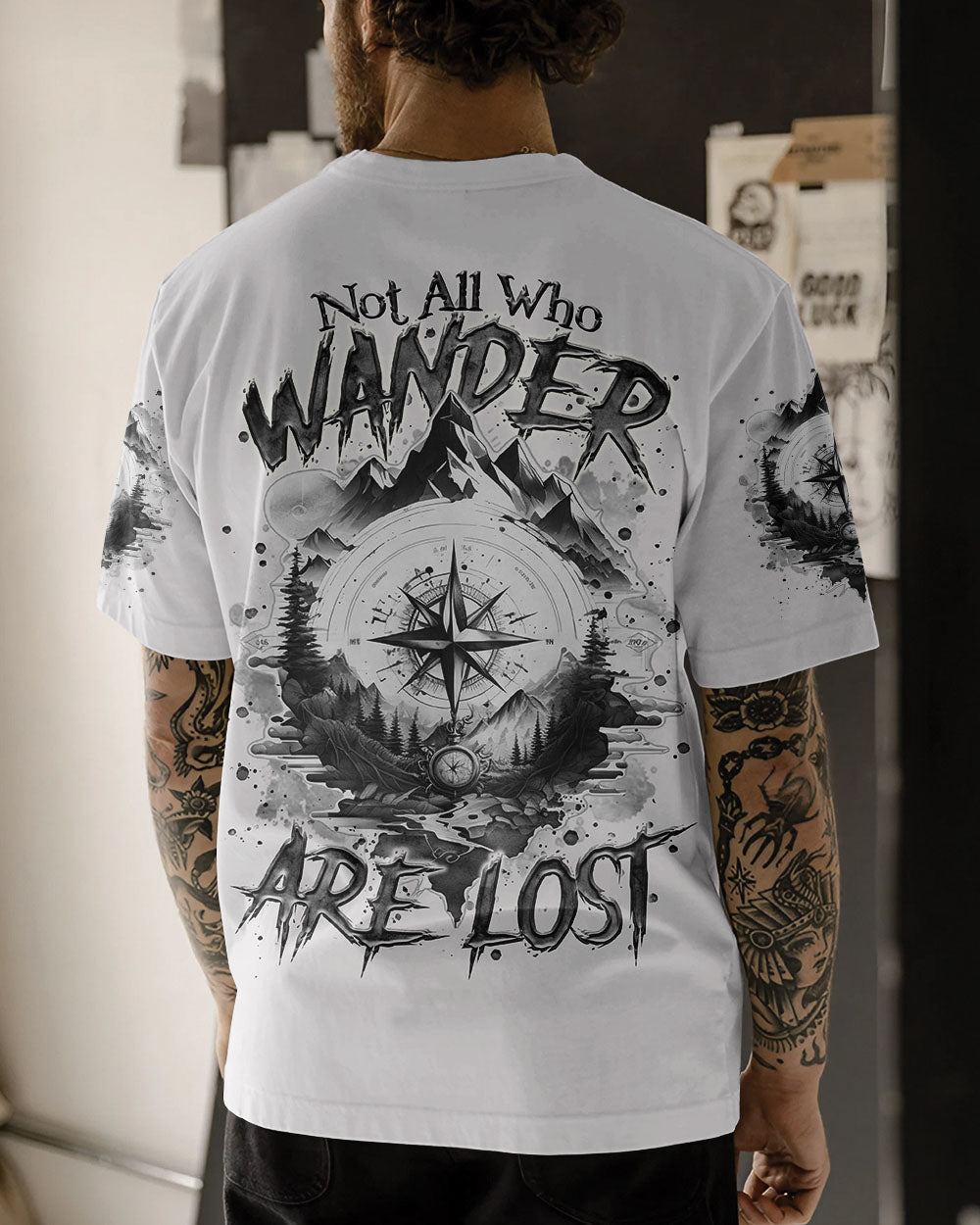 NOT ALL WHO WANDER ARE LOST COMPASS ALL OVER PRINT - TLTR2103252