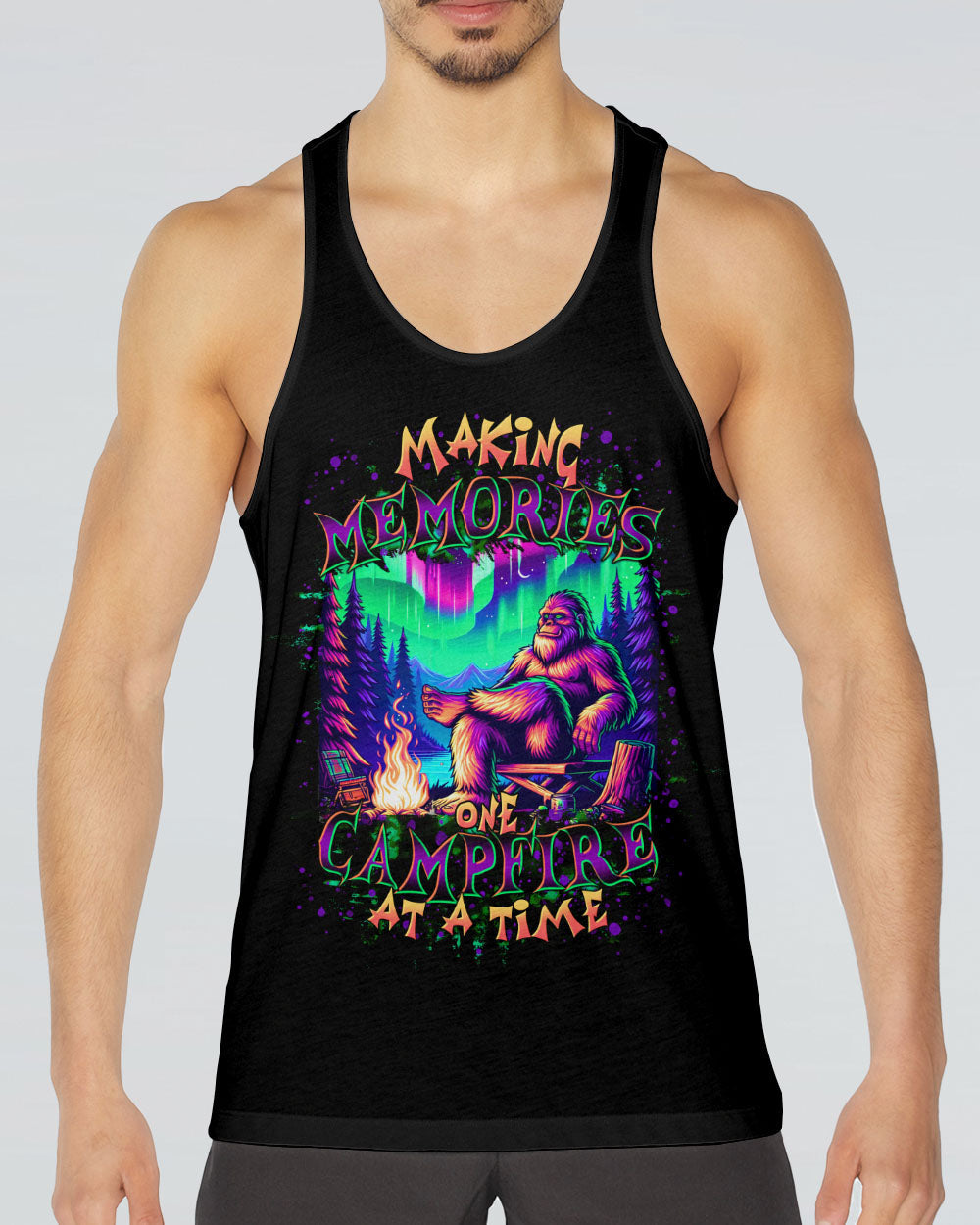 MAKING MEMORIES ONE CAMPFIRE AT A TIME BIGFOOT ALL OVER PRINT - TLTR2111244