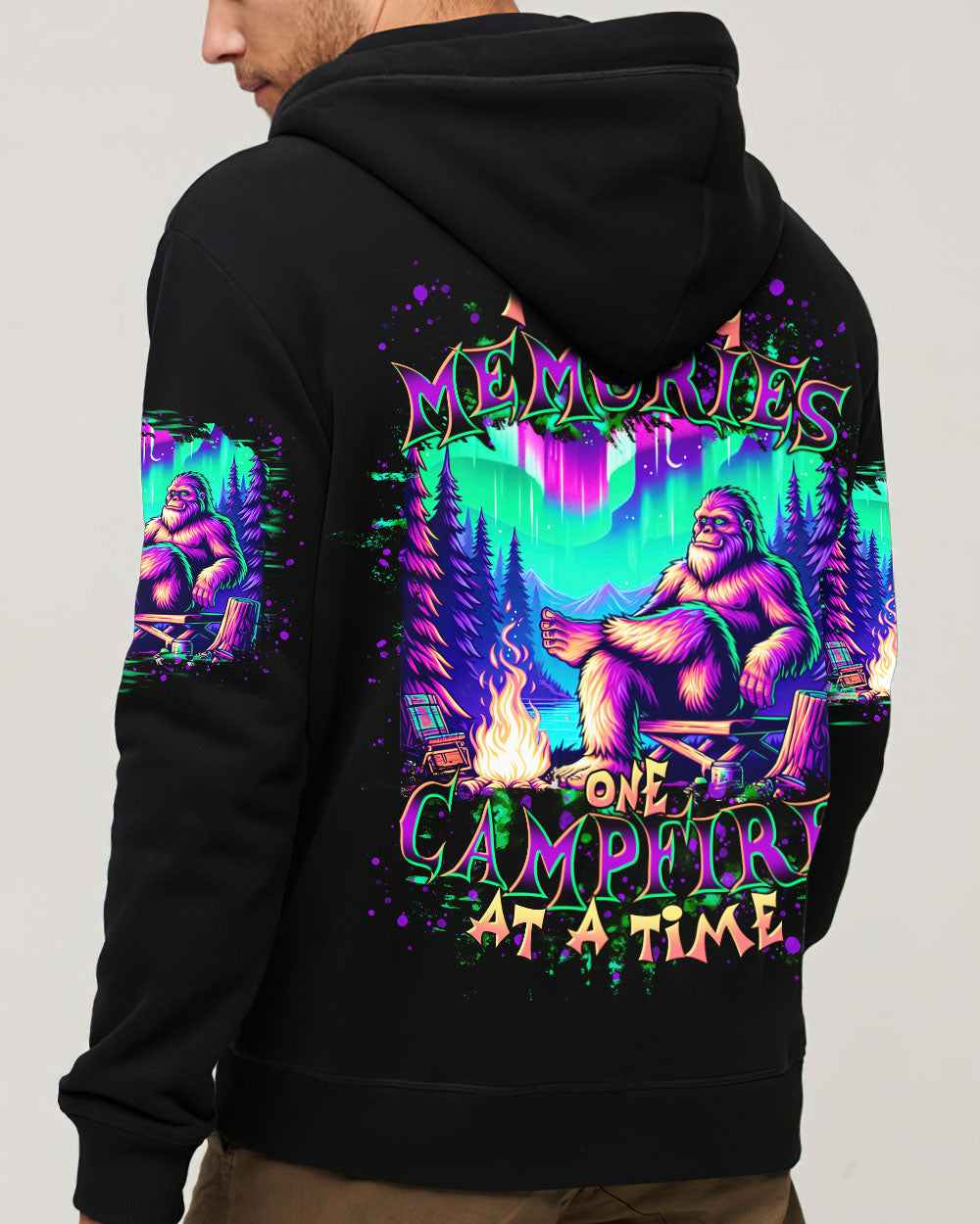  MAKING MEMORIES ONE CAMPFIRE AT A TIME BIGFOOT ALL OVER PRINT - TLTR2111244