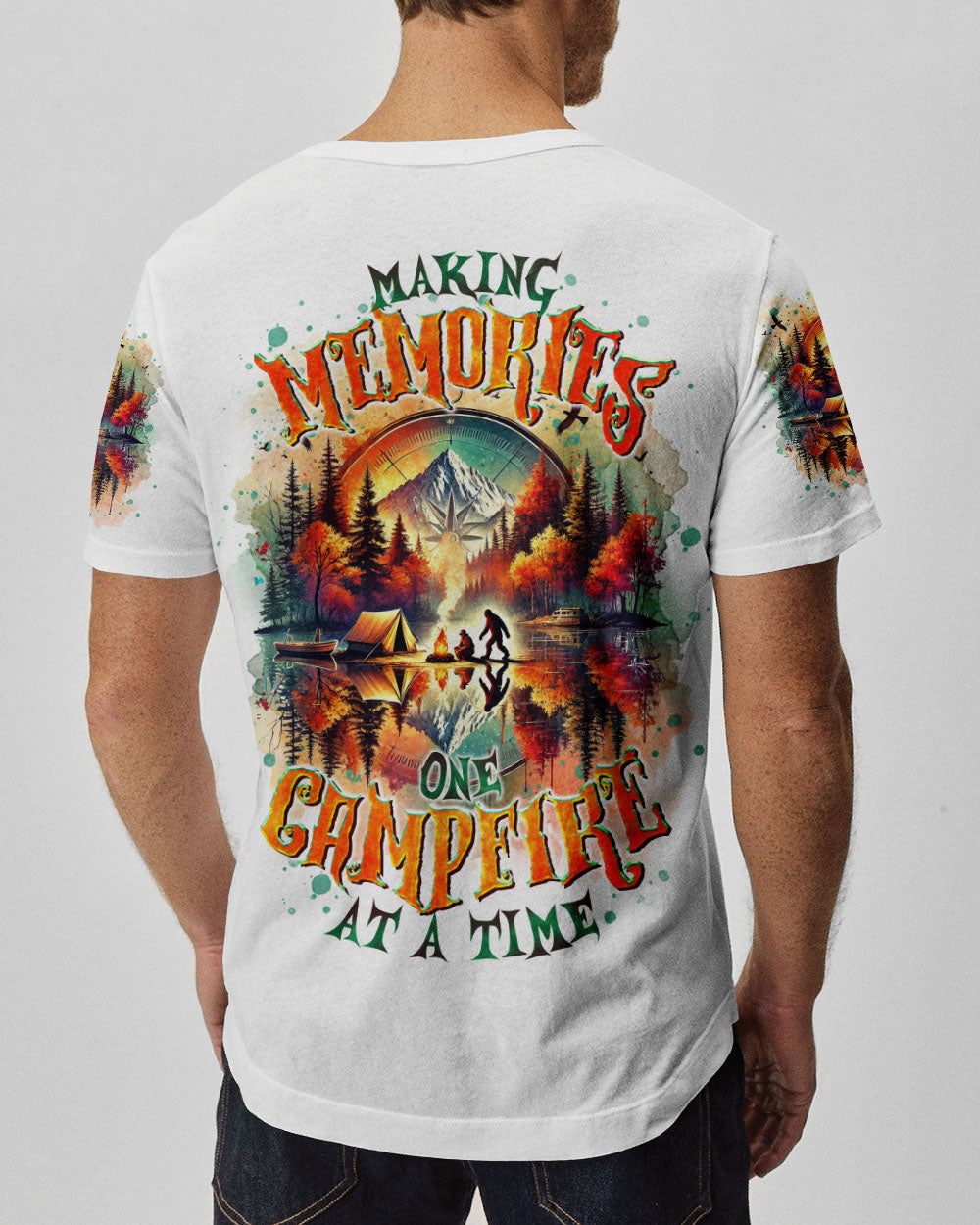 MAKING MEMORIES ONE CAMPFIRE AT A TIME BIGFOOT ALL OVER PRINT  - TLTR2201254