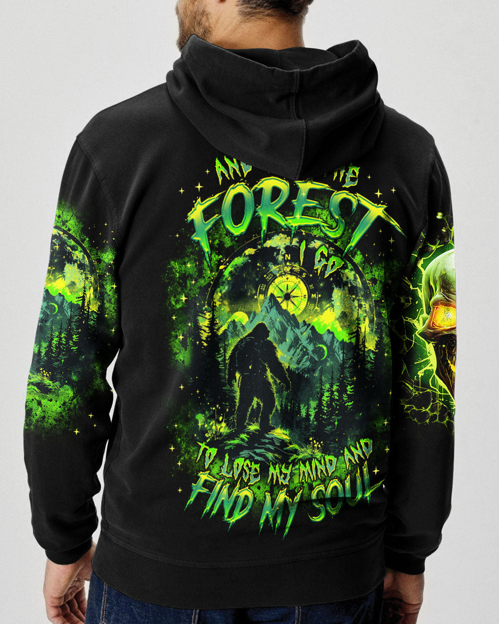 AND INTO THE FOREST I GO BIGFOOT ALL OVER PRINT  - TLTR2203252