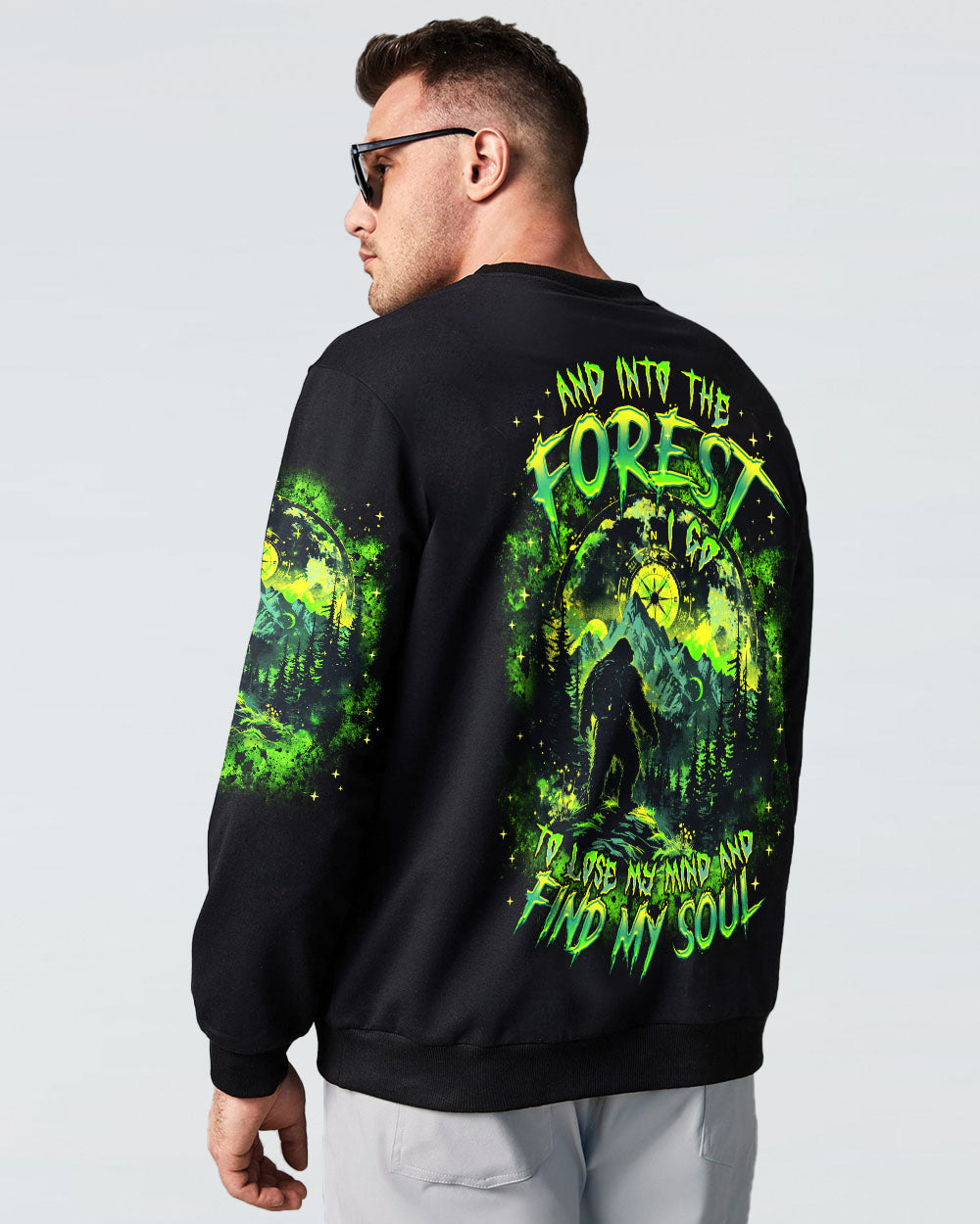 AND INTO THE FOREST I GO BIGFOOT ALL OVER PRINT  - TLTR2203252