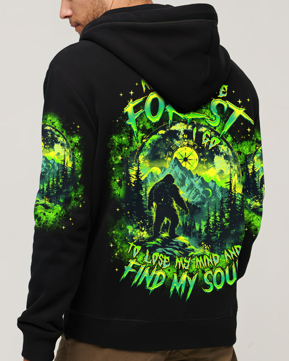 AND INTO THE FOREST I GO BIGFOOT ALL OVER PRINT  - TLTR2203252