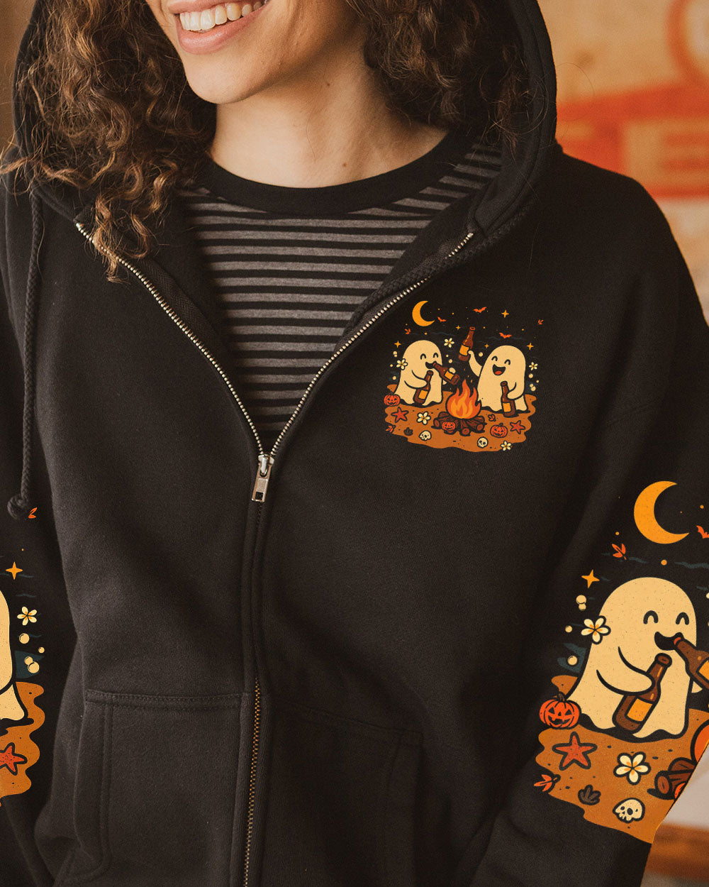 MAKING MEMORIES ONE CAMPFIRE AT A TIME BOO HALLOWEEN ALL OVER PRINT - TLTR2207254