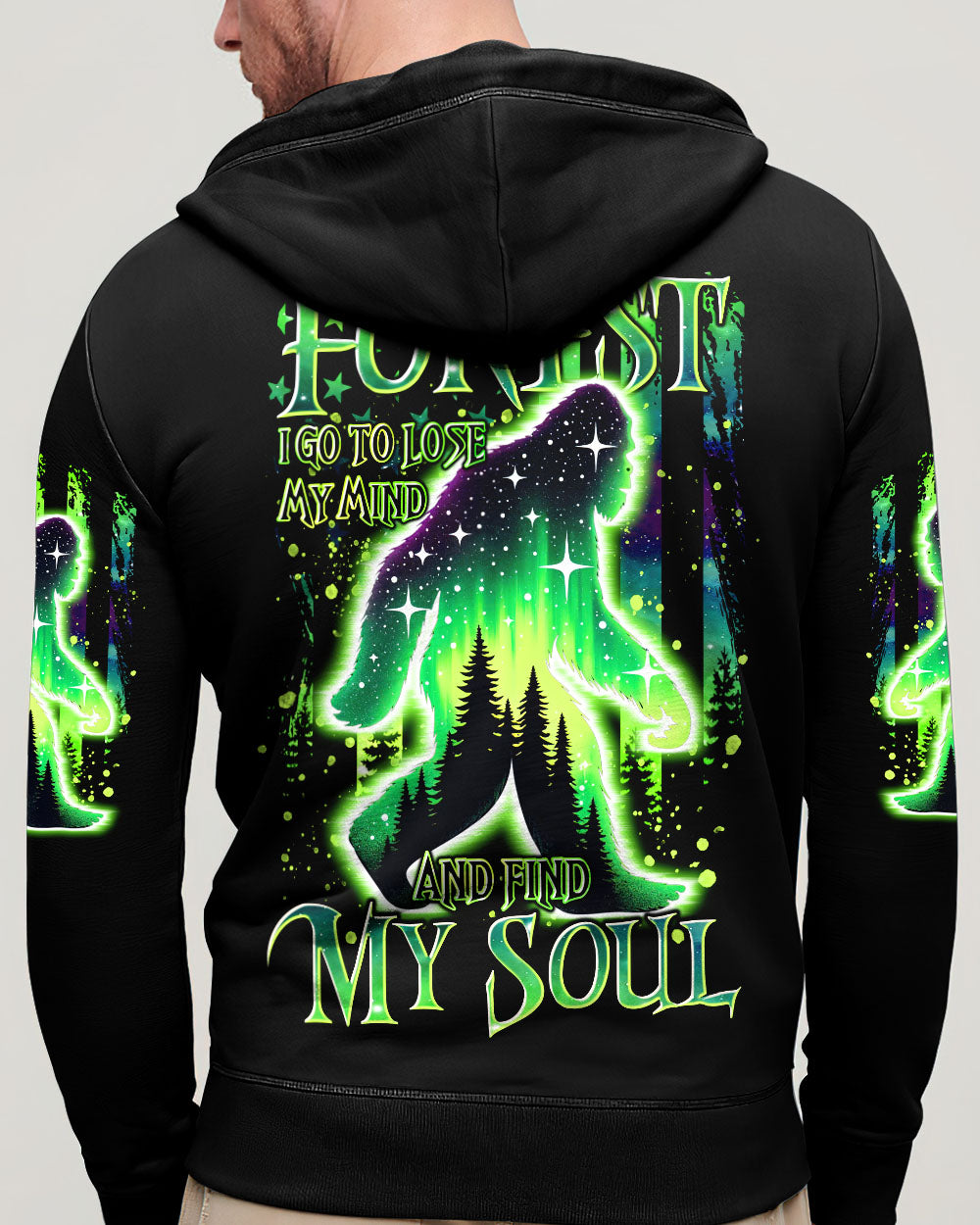 AND INTO THE FOREST I GO BIGFOOT ALL OVER PRINT - TLTR2211242