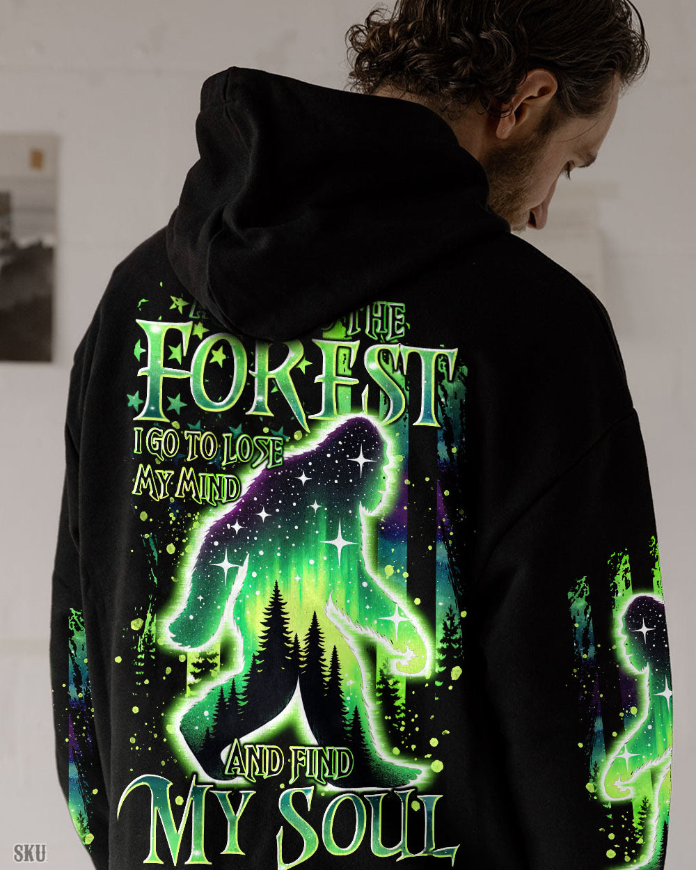 AND INTO THE FOREST I GO BIGFOOT ALL OVER PRINT - TLTR2211242