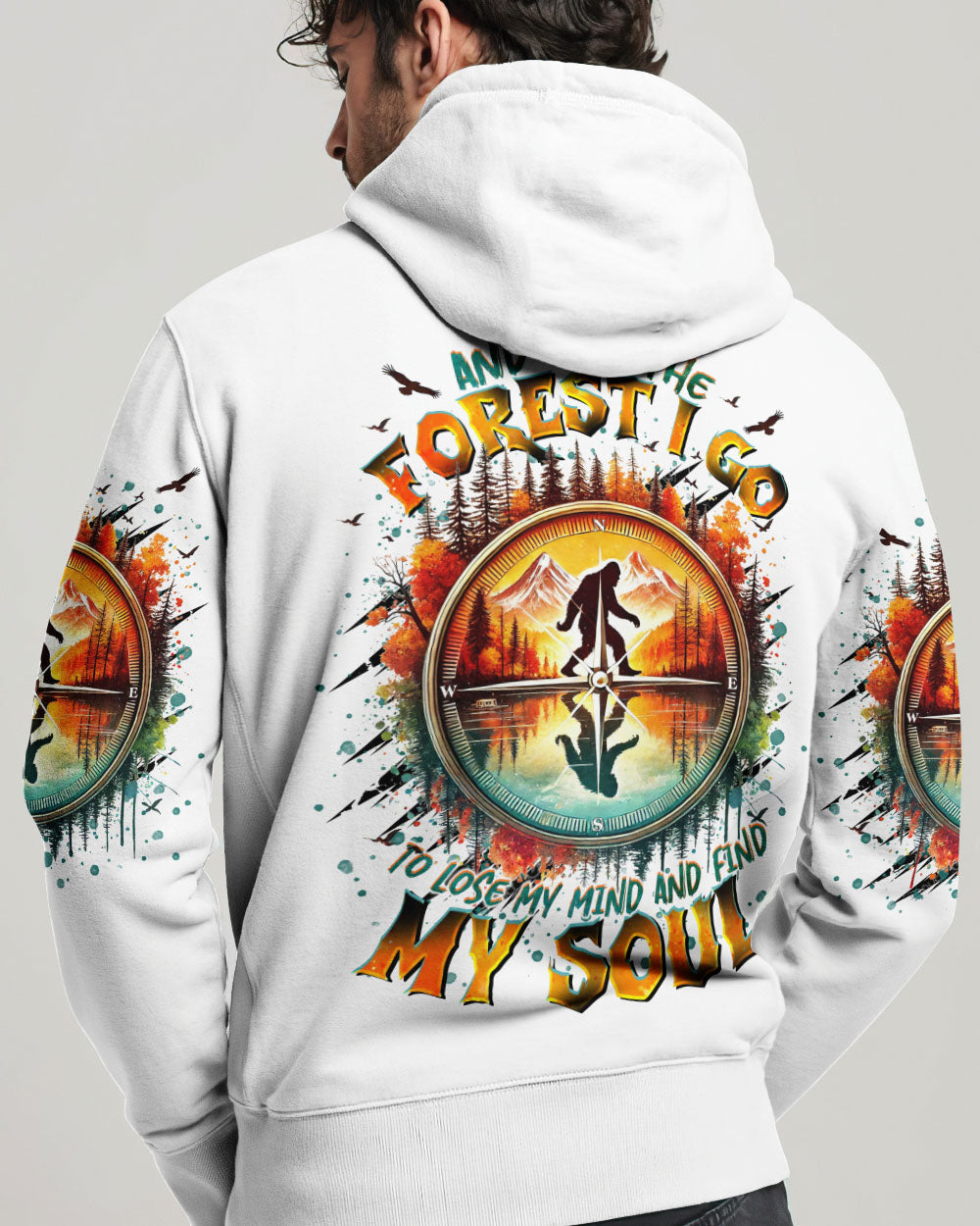 AND INTO THE FOREST I GO BIGFOOT ALL OVER PRINT - TLTR2301252