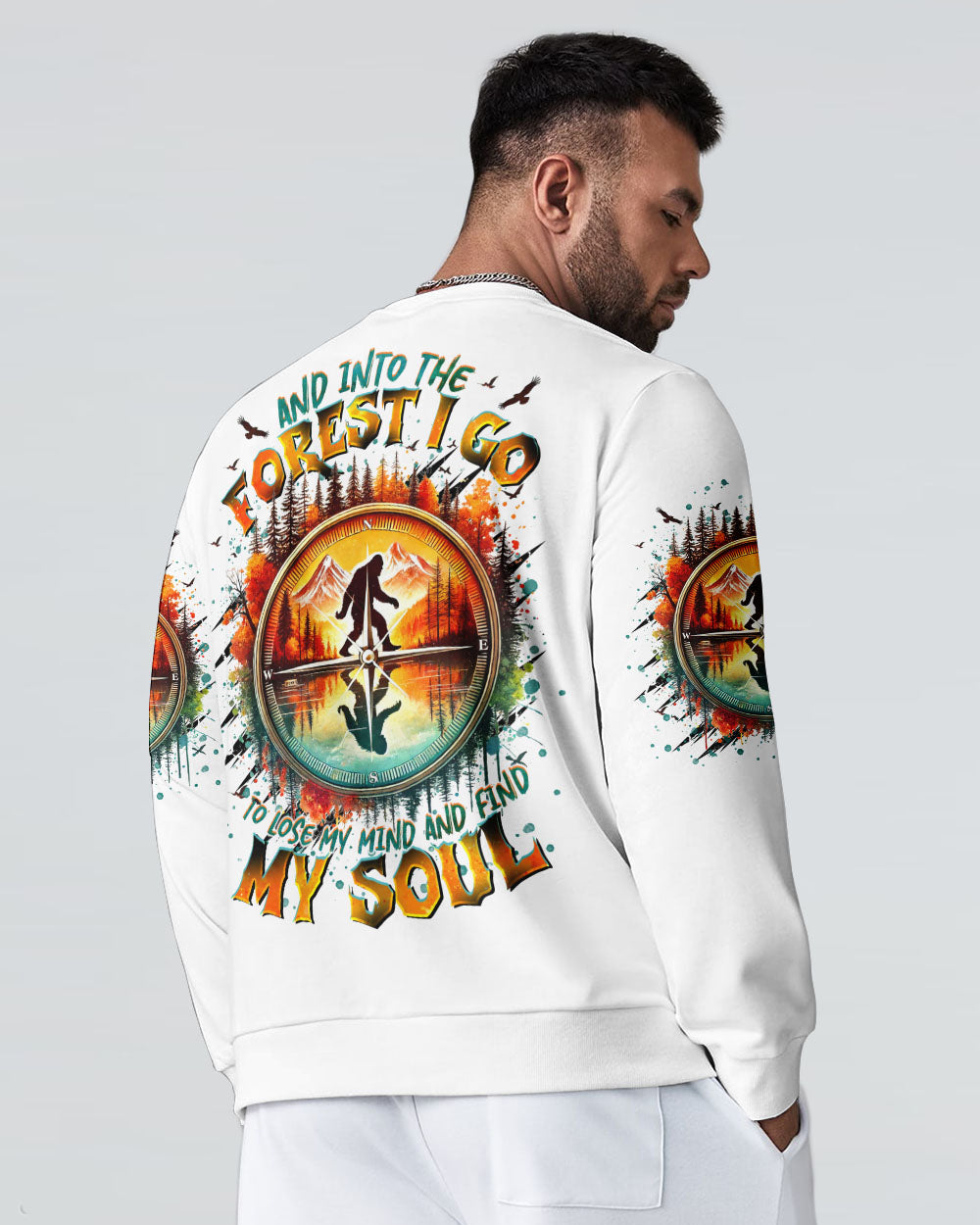 AND INTO THE FOREST I GO BIGFOOT ALL OVER PRINT - TLTR2301252