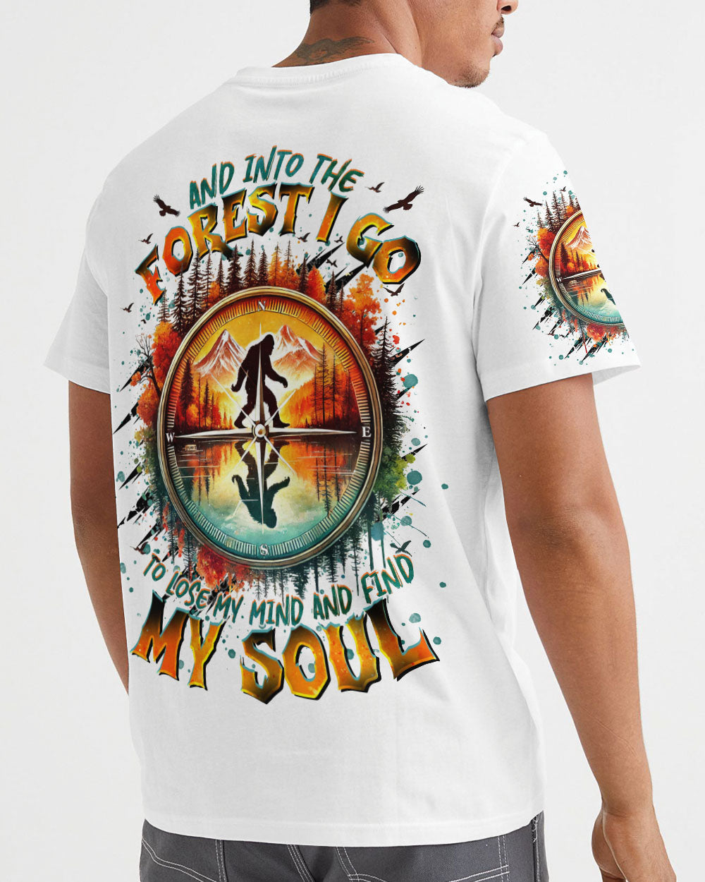 AND INTO THE FOREST I GO BIGFOOT ALL OVER PRINT - TLTR2301252