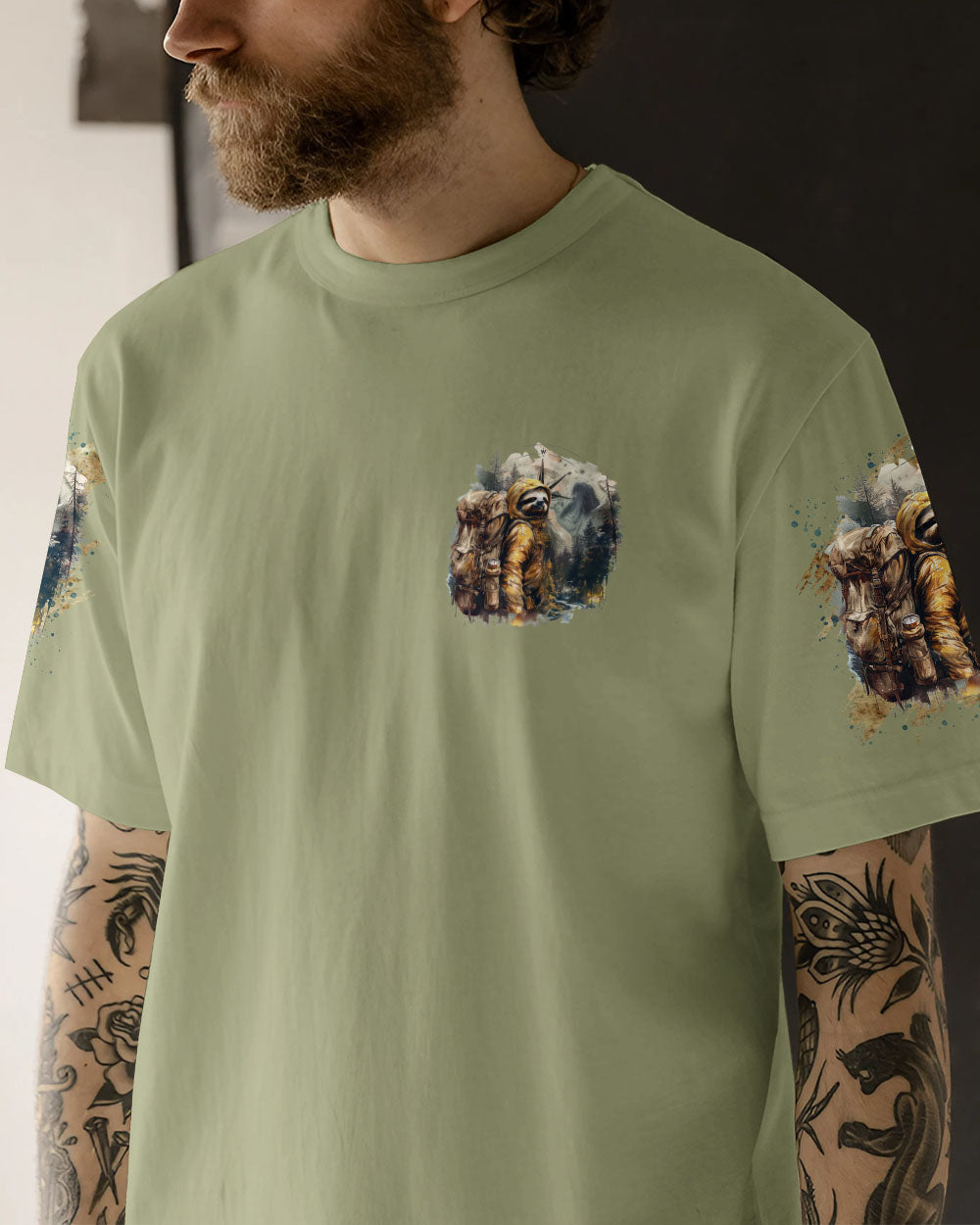 THE CLOSER I GET TO NATURE SLOTH ALL OVER PRINT - TLTR2307245