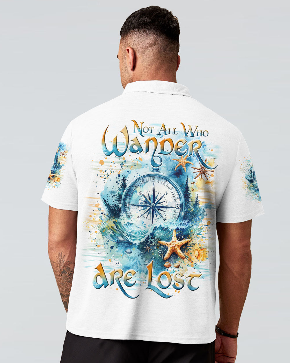 NOT ALL WHO WANDER ARE LOST COMPASS ALL OVER PRINT - TLTR2308242