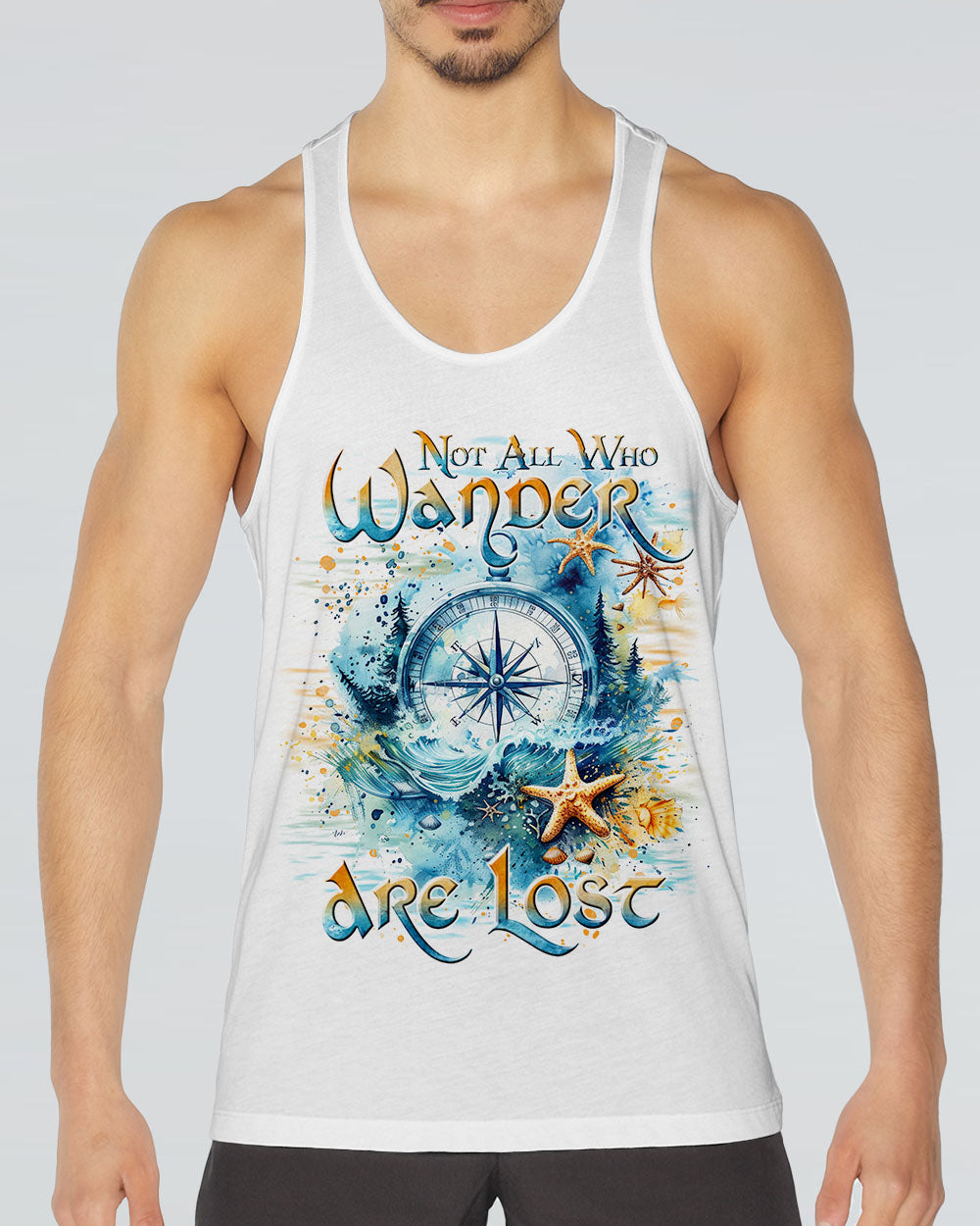 NOT ALL WHO WANDER ARE LOST COMPASS ALL OVER PRINT - TLTR2308242
