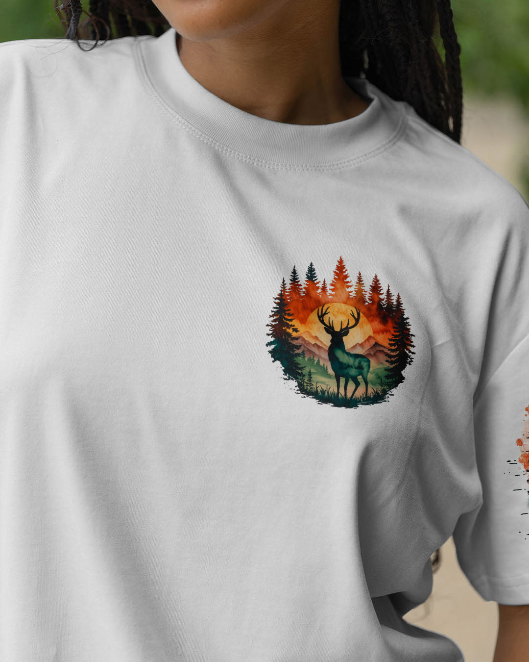 AND INTO THE FOREST I GO DEER ALL OVER PRINT - TLTR2309254