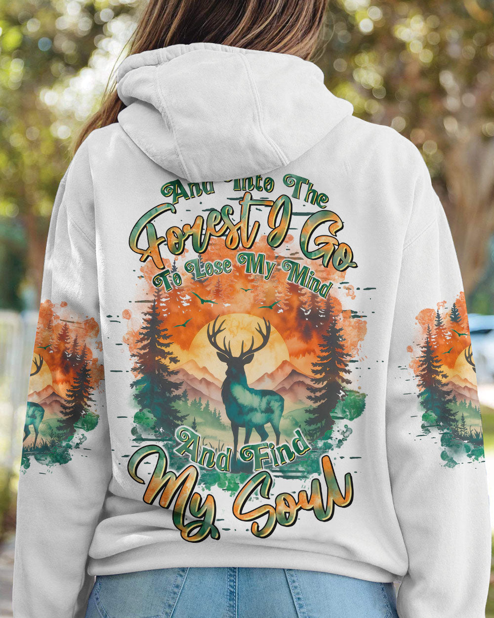 AND INTO THE FOREST I GO DEER ALL OVER PRINT - TLTR2309254