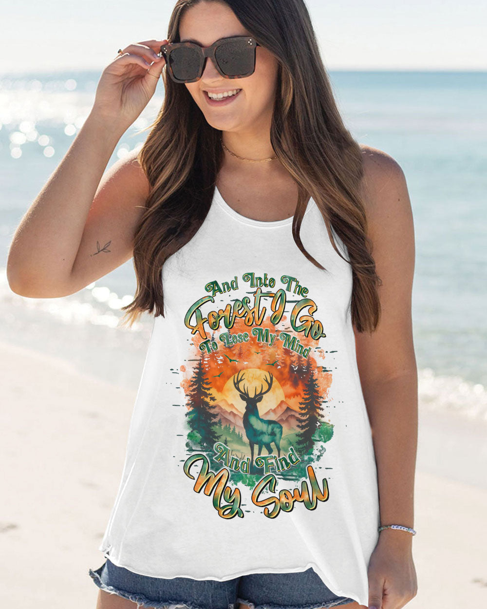 AND INTO THE FOREST I GO DEER ALL OVER PRINT - TLTR2309254