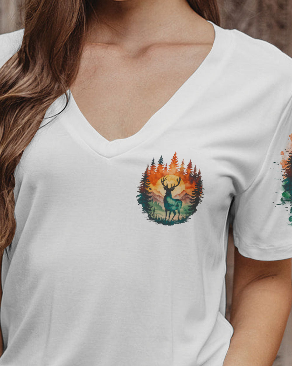 AND INTO THE FOREST I GO DEER ALL OVER PRINT - TLTR2309254