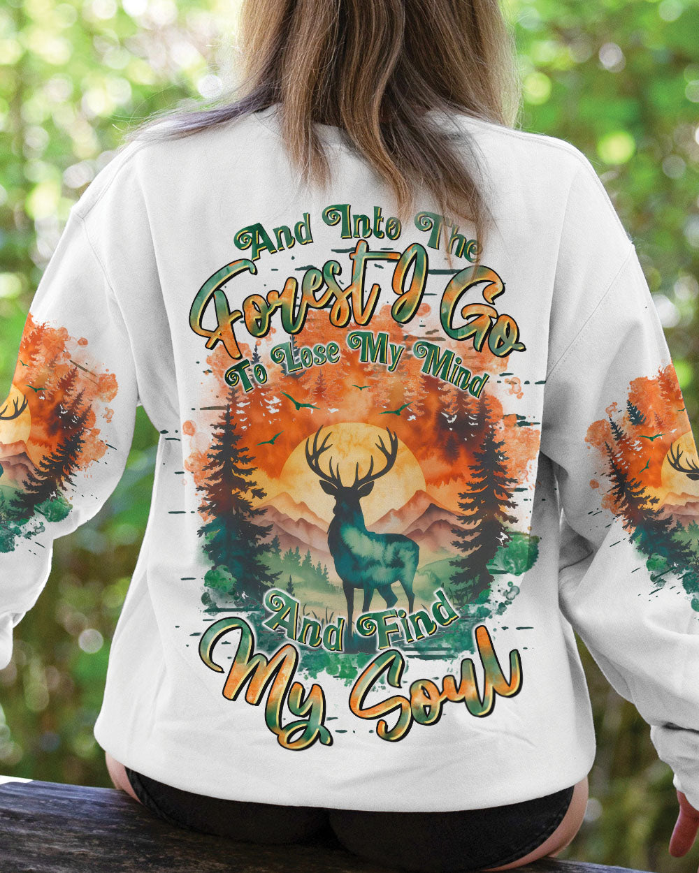 AND INTO THE FOREST I GO DEER ALL OVER PRINT - TLTR2309254