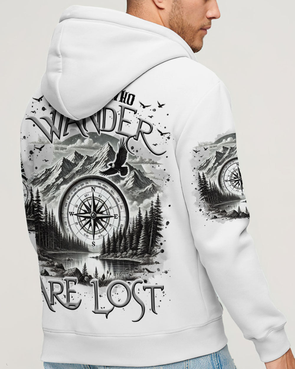 NOT ALL WHO WANDER ARE LOST COMPASS ALL OVER PRINT - TLTR2310242