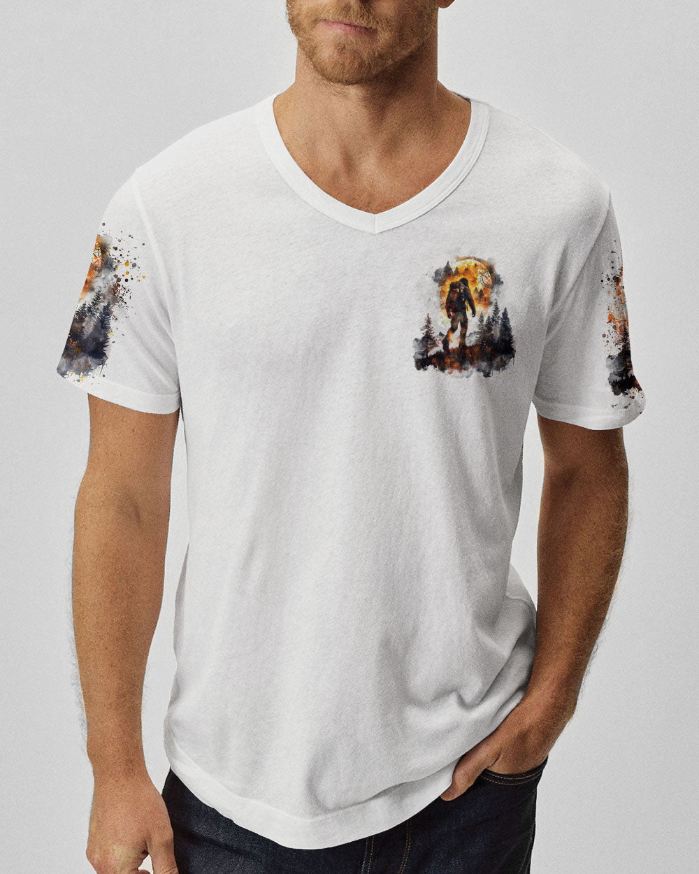 NOT ALL WHO WANDER ARE LOST BIGFOOT COMPASS ALL OVER PRINT - TLTR2409242
