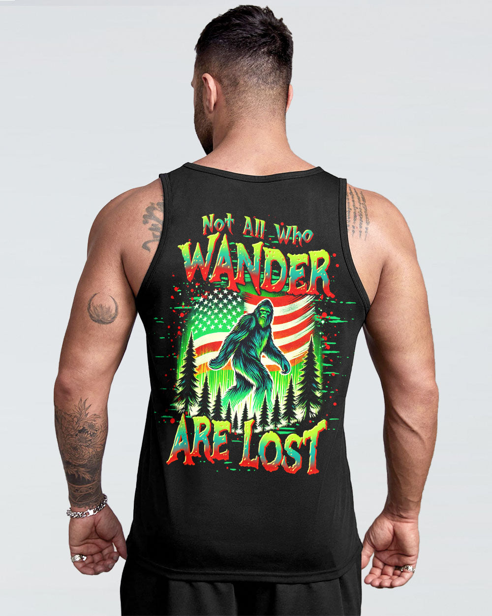 NOT ALL WHO WANDER ARE LOST BIGFOOT ALL OVER PRINT - TLTR2409252