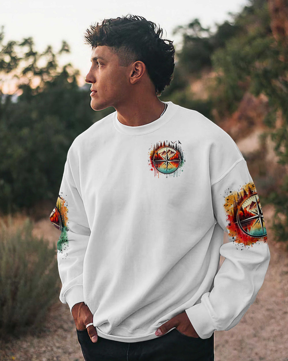 NOT ALL WHO WANDER ARE LOST COMPASS ALL OVER PRINT - TLTR2412241
